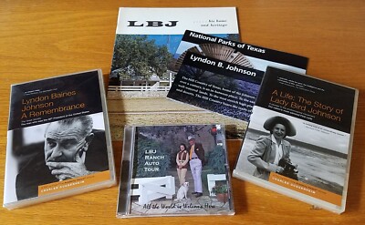 LOT - President Lyndon Johnson DVDs, Auto Tour, Booklet and Brochures - LBJ