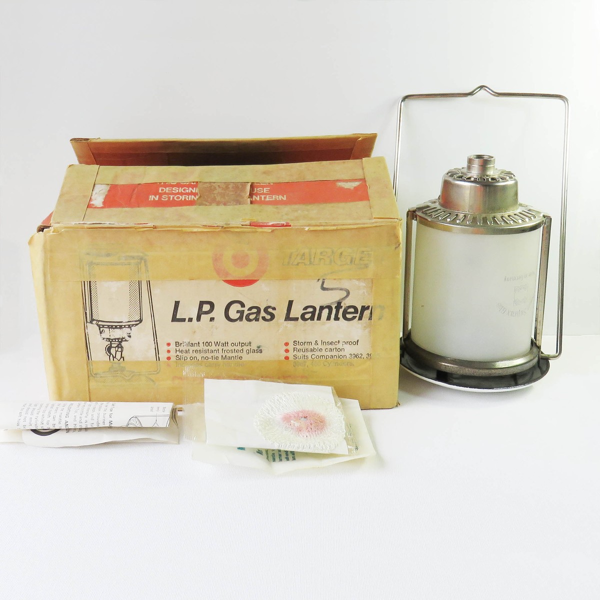 Vintage Target Australia Gas Lantern Lamp, Companion, Jenaer