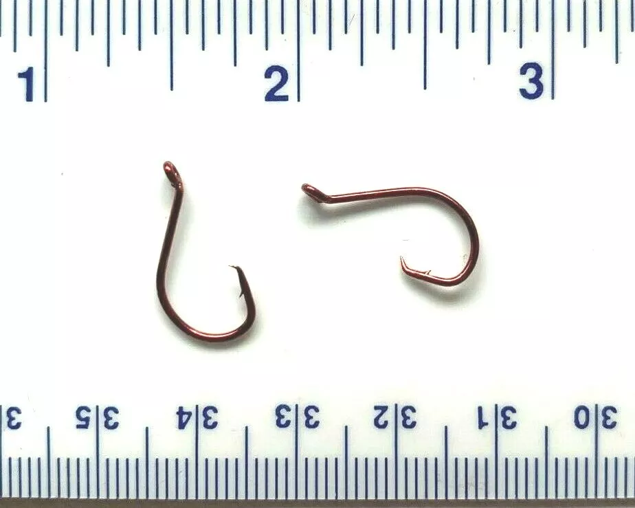 1000 GT 2X Red Offset Circle Fish Fishing Hooks size 6 - bulk 7384