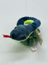 TY Beanie Baby Hissy Snake PVC 1997 Vintage 90's