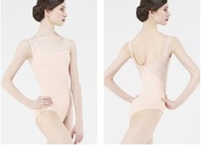 Wear Moi  Azalee Peach Dance/Gymnastics Leotard  Size Child 8/10  NWT 