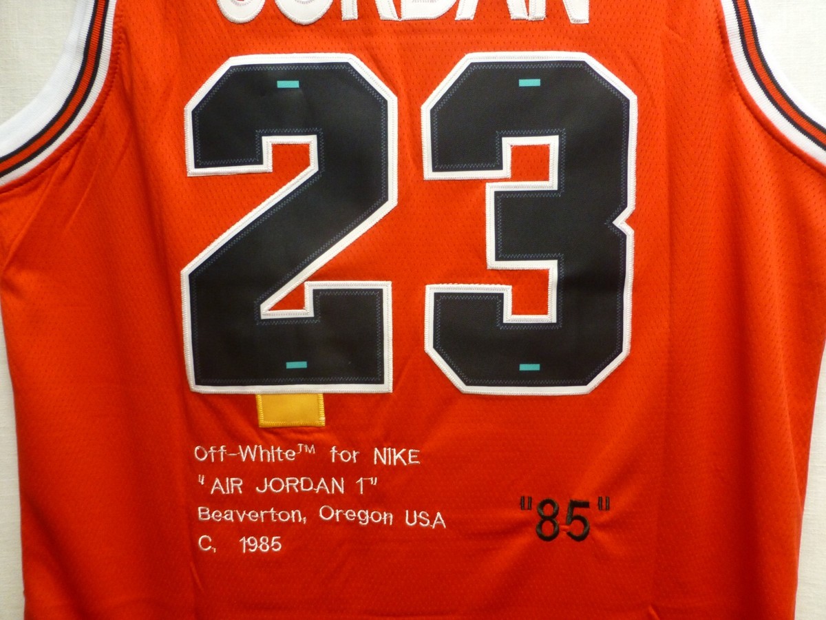 Nike Chicago Bulls Off White Red Michael Jordan #23