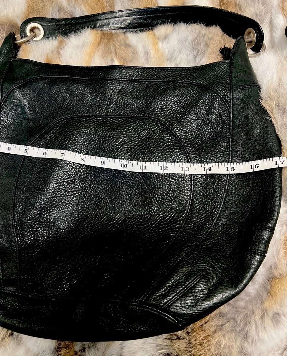 Vintage Banana Republic Leather Hobo Shoulder Bag Dark Green