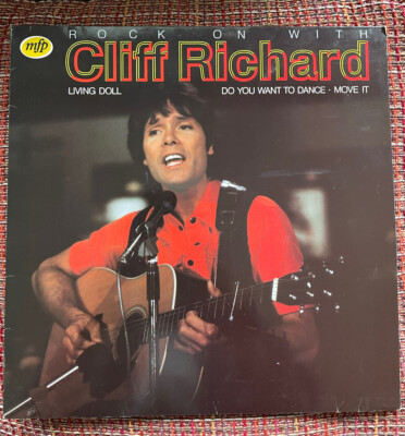 LP Cliff Richard - Rock on with,LP .1980, Sammlerstück/Living doll/du you want