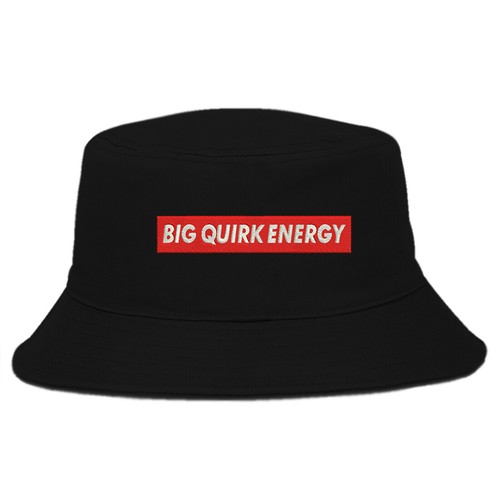 Big Quirk Energy Anime Slogan Breathable Embroidered Bucket Hat Premium Quality - Picture 2 of 3
