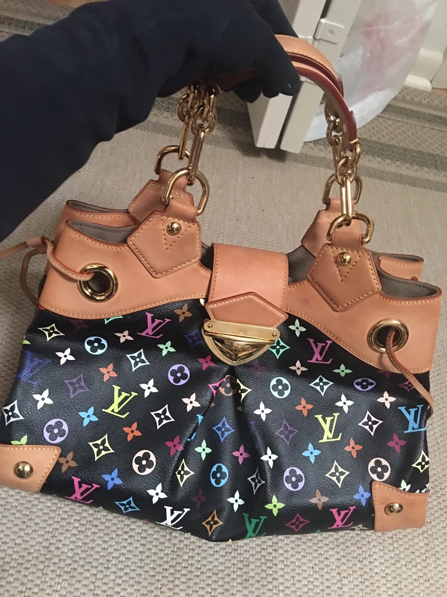 Authentic Louis Vuitton Ursula Black Multicolor Bag