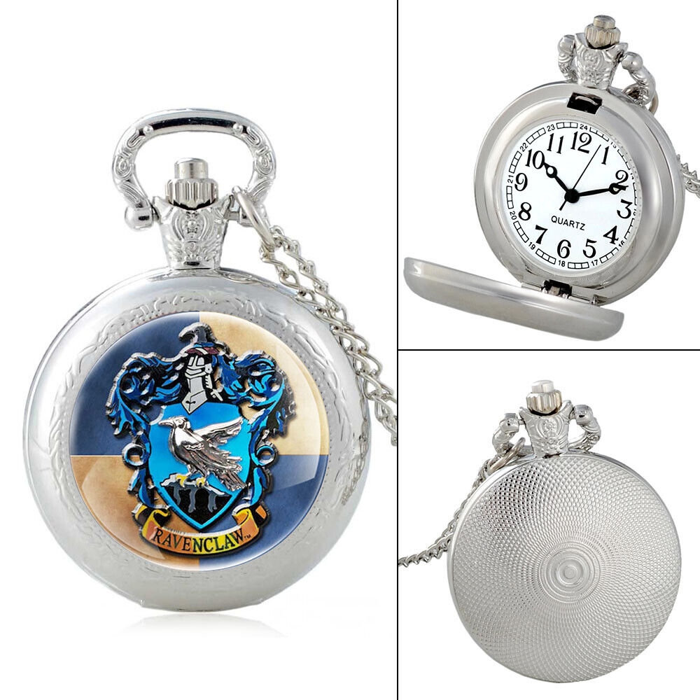 New Fashion HP Ravenclaw School Symbol Eagle Quartz Pocket Watch Analog  Pendant Necklace Mens Womens Pocket&Fob Watch - AliExpress