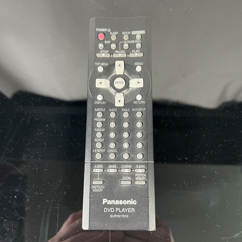 Panasonic EUR7617010 DVD Player Remote Control Tested Genuine OEM (Black) (Used) - Picture 3 of 5