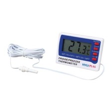 Hygiplas Digital Fridge Freezer Thermometer Plastic