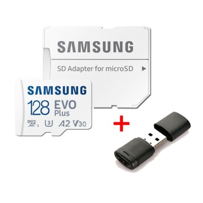 128GB Samsung EVO Plus 130MB/s Class 10 SDXC Micro SD 130MB/s. Lebensgarantie.