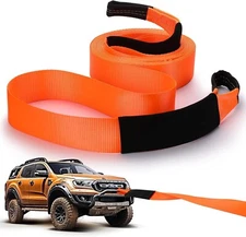 Windyun 2" x 50 ft ft Recovery Tow Strap Road Straps Heavy Duty Tow Rope Reco...
