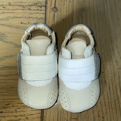 Bobux weiches beige Leder Baby -16