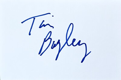 Tim Bagley Signed IP 4x6 Index Card In Top Loader - Authentic, Grace and Frankie