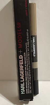 Karl Lagerfeld + Modelco*RARE* More Brows Fibre BrowGel&Crayon Duo*LIGHT/MEDIUM*