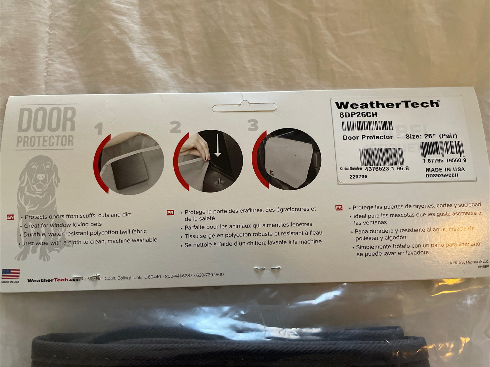 WeatherTech Door Protector, 26 Inches Wide Machine Washable Made in USA 8DP26CH eBay