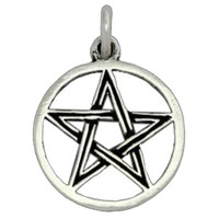 Pentagramm Schmuck AnhäNger 925 Silber