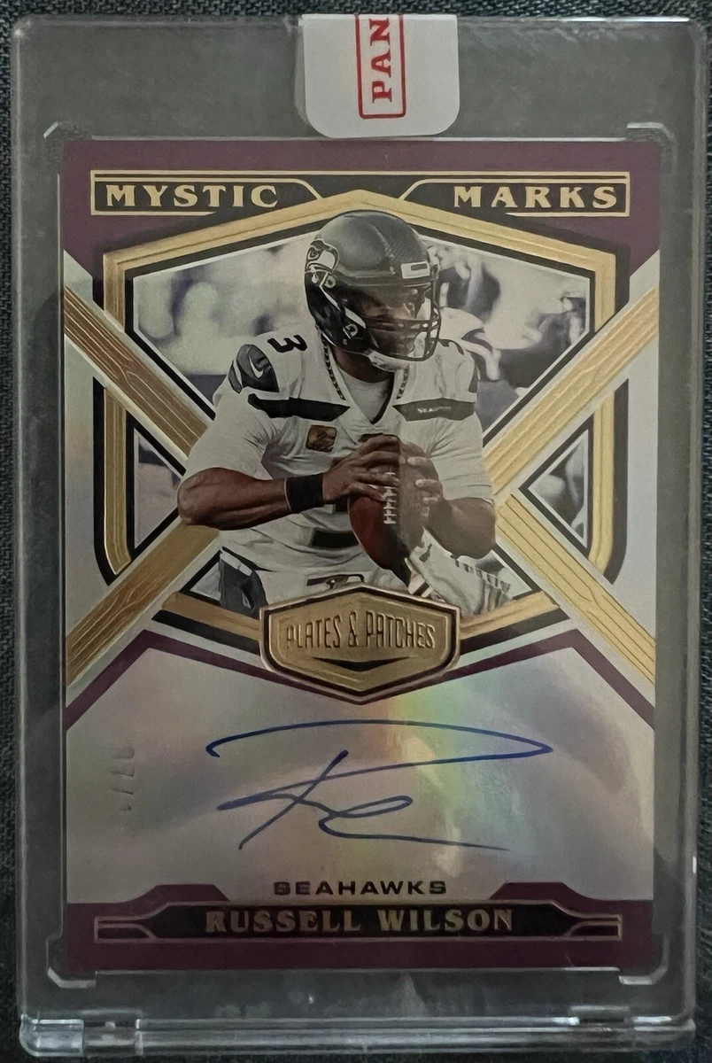 NFL - Russell Wilson - plaques et patchs marques mystiques sur carte