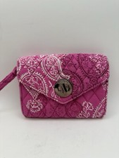 Vera Bradley Wallet Your Turn Smartphone Wristlet Pink Paisley READ Description