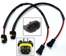 Conversion Wire H11 to 9145 H10 Two Harness Fog Light Bulb Socket Plug Connector