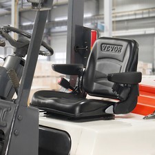 VEVOR Asiento Universal de Tractor Reposabrazos Ajustables Cinturón de Seguridad