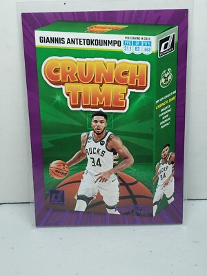 2023-24 Donruss Giannis Antetokounmpo Crunch Time PURPLE Press Proof #15