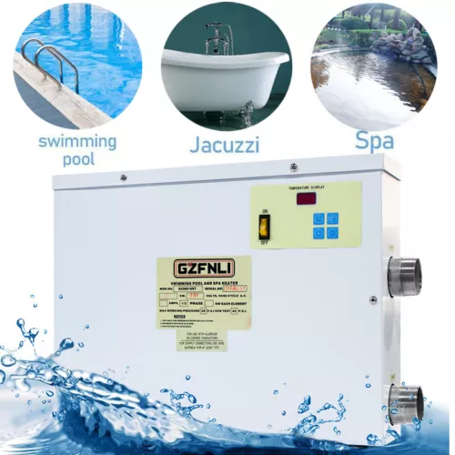 18KW SPA Schwimmbadheizung Poolheizung Thermostat Wärmetauscher Pool Wärmepumpe - Bild 3 von 19
