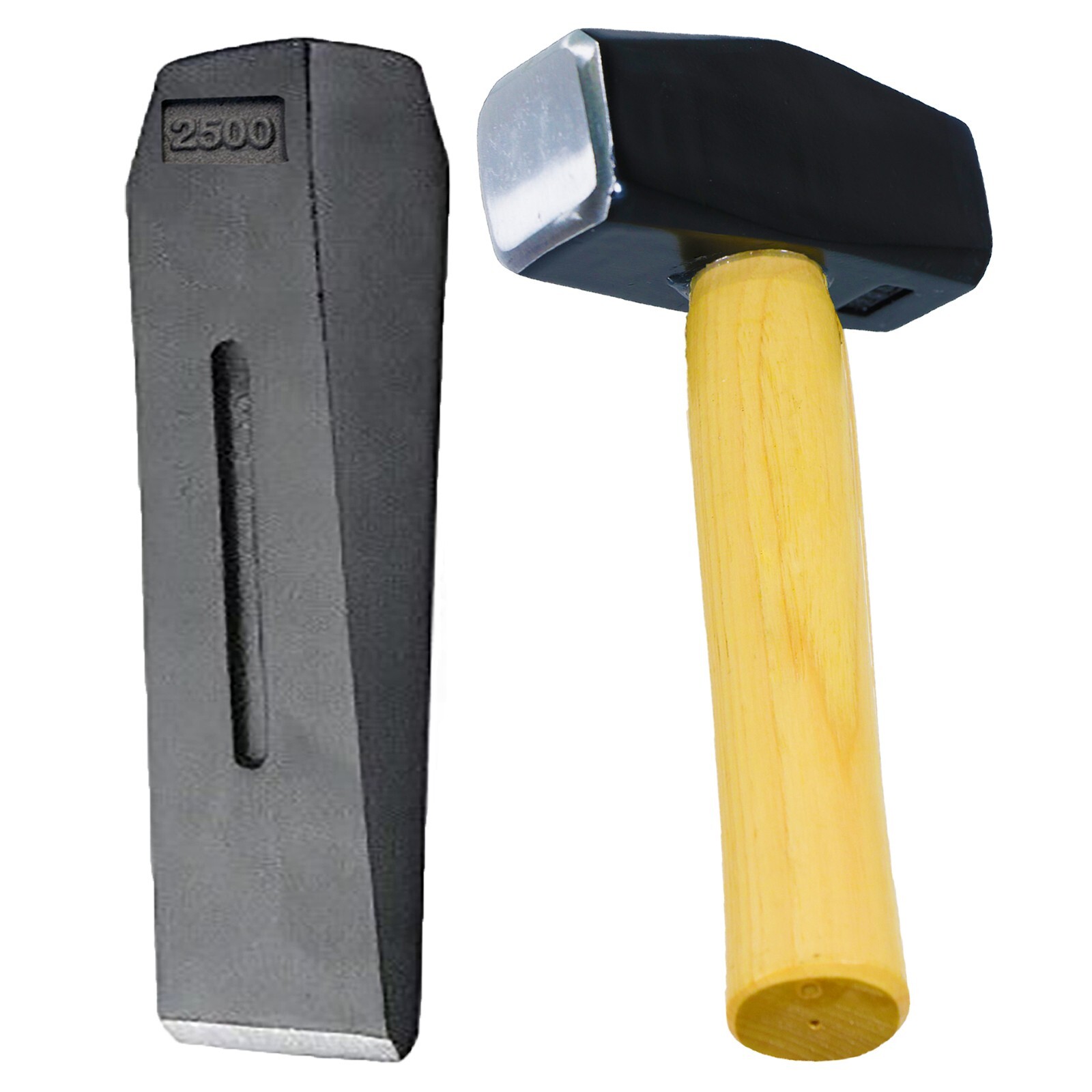 Log Splitter Lump Hammer Chisel Wedge Wood Splitting Axe Maul + 4lb Club 6lb 10""