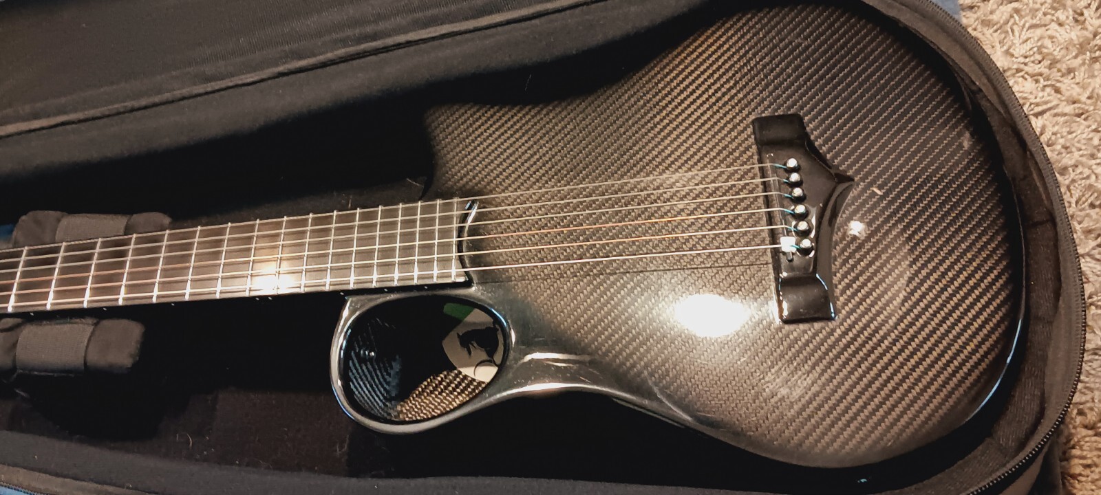 Emerald Carbon Fiber Parlor Guitar X7 OS With K&K Transducer eBay