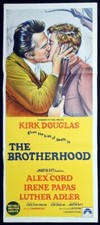 THE BROTHERHOOD Original Daybill Movie poster Kirk Douglas Irene Pappas