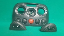 Kit consolle centrale aria fintocarbonio  pulsanti fiat seicento sporting abarth