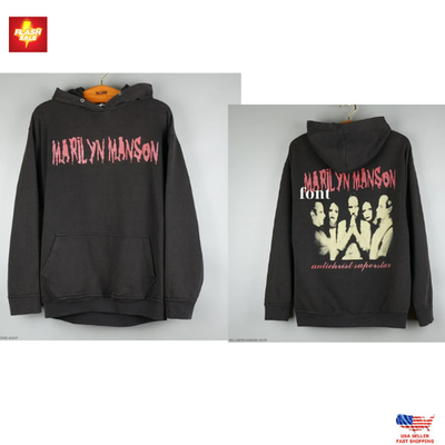 New Apparel Vintage 1996 Marilyn Manson Hoodie Antichrist