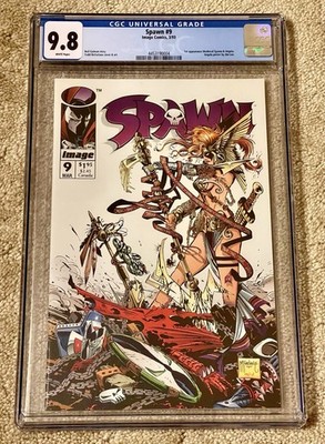 Spawn #9 CGC 9.8 Key 1st Angela & Medieval Spawn 1993 J Lee Poster Image Comics