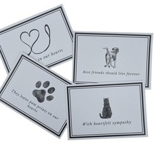 Groomers Margins Pet Sympathy Cards for Dogs - 16 Pack of Pet Sympathy Cards ...