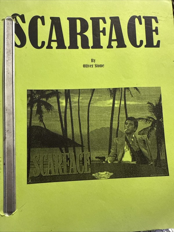 Scarface Movie Script Reprint Full Screenplay Full Script Al Pacino