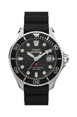 Timex Deepwater Meridian 200 44mm Synthetic Rubber Strap Watch