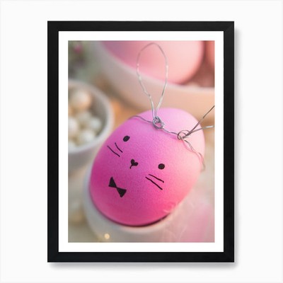 Osterhase 4 Kunstdruck gerahmt Wandbild Poster Leinwanddruck Bild