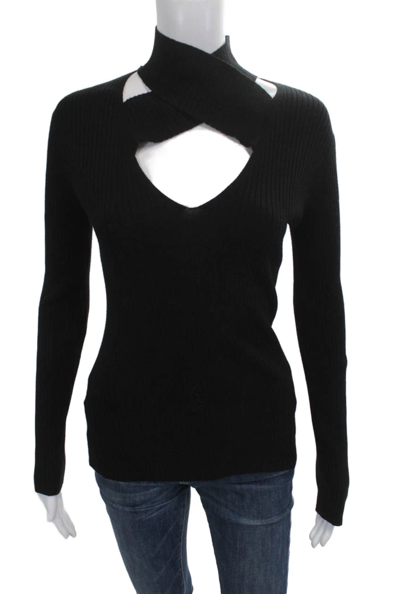 Pull Bailey 44 Col V, Dentelle Sur Les Côtés, Taille XS (crème, Coton, Manches Longues)