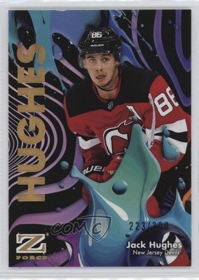 2024-25 Skybox Metal Universe Z-Force Rave 223/399 Jack Hughes #47 1jz3