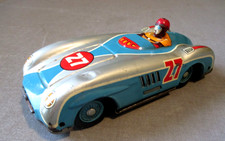 1950'S MERCEDES BENZ 300 SL RACER- 27- TIN FRICTION VINTAGE TOY-JAPAN-6"