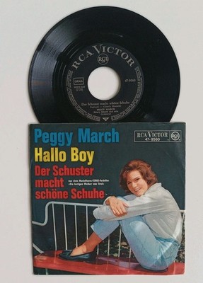B EX/VG Peggy March - Hallo Boy 7'' Vinyl Germany Single 