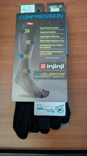 Injinji  Toe Socks Compression XL Black