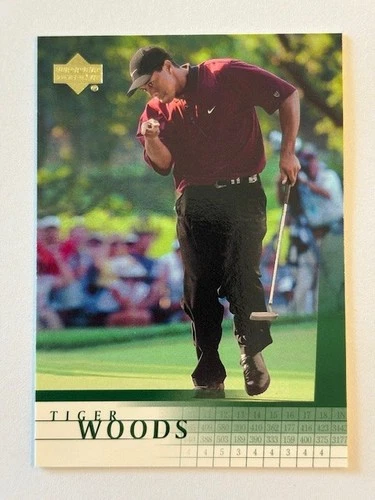 2001 Upper Deck Golf Tiger Woods RC #1 Rookie Card