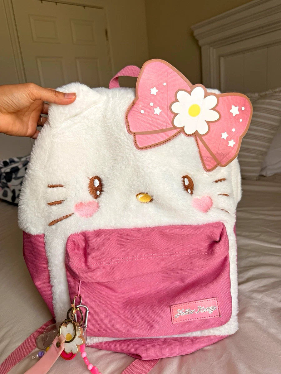 hello kitty backpack ebay pink hard NWT Sanrio Plush Dot (JoyAve) Hello Kitty Backpack 2012 |