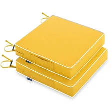 24 x 24 x 4 Outdoor Chair Cushions,Waterproof Seat Cushions with Adjustable S...