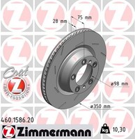 1X Zimmermann Bremsscheibe Coat Z 460.1586.20 FüR Porsche 970 Panamera Gts Turbo