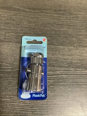 Plumb Pak PP825-14 Brass Chrome Swivel Action Water Saver Showerhead 2 GPM NOS