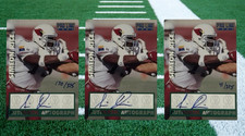 1997 Pro Line Simeon Rice Emerald Authentic Auto Card Arizona Cardinals /375 x 3