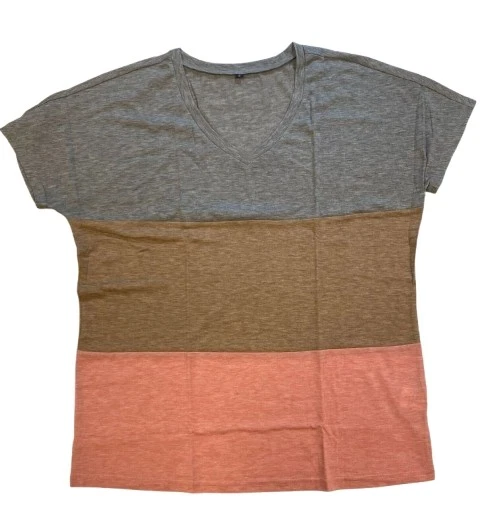 GNKVLER Top estivo da donna a maniche corte T-shirt a righe raglan, 15