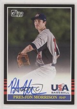 2013 Panini USA Baseball Box Set Classic Design /50 Preston Morrison Auto 0d4