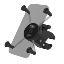 RAM MOUNTS Motorcycle Phone Mount with Tough-Claw Clamp, X-Grip Large Phone H...
